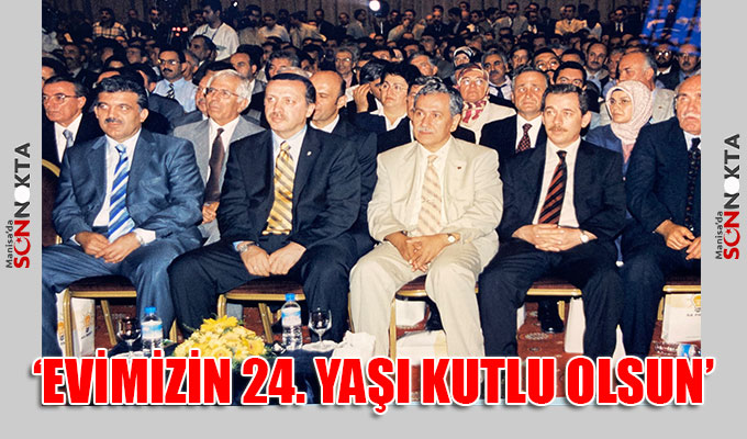 Başkan Arınç: AK Parti’nin, evimizin 24. yaşı kutlu olsun